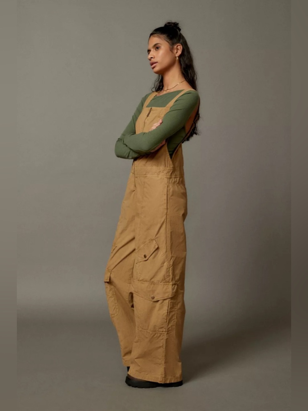 BDG Tan Cargo Utility Jumpsuit - Picture 2 of 12